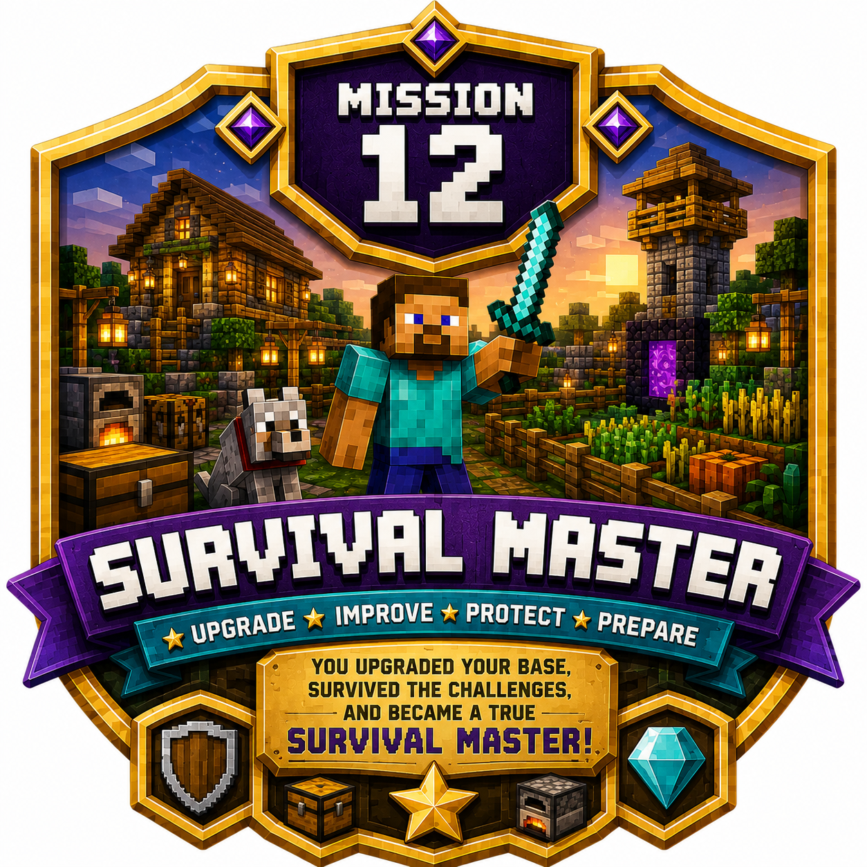 Mission 12 badge