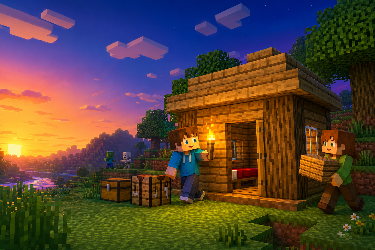 Minecraft 生存冒险场景